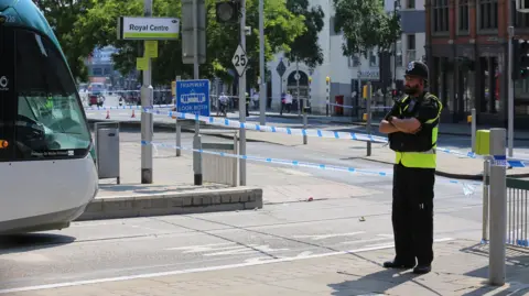 PA Media Nottingham attacks scene